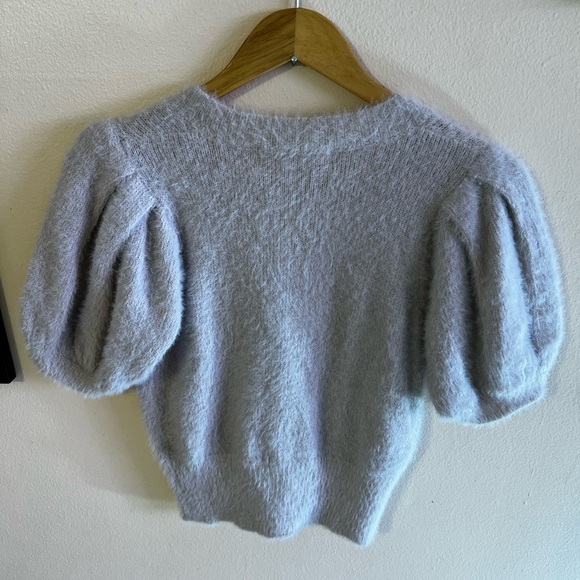 ASTR the label Light Mauve Fluffy buttons Jacket XS nylon and Acrylique - Picture 12 of 16